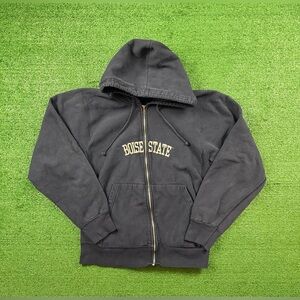 Vintage faded Boise State University zip-up hoodie great condition